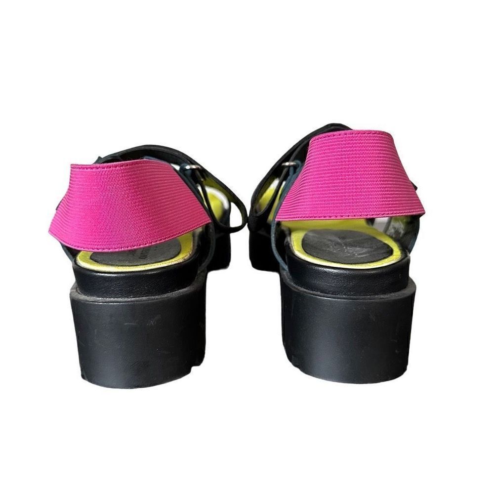 Urban Outfitters Colorful Elastic Platform Sandles Shoes US Size 6 - Picture 3 of 7